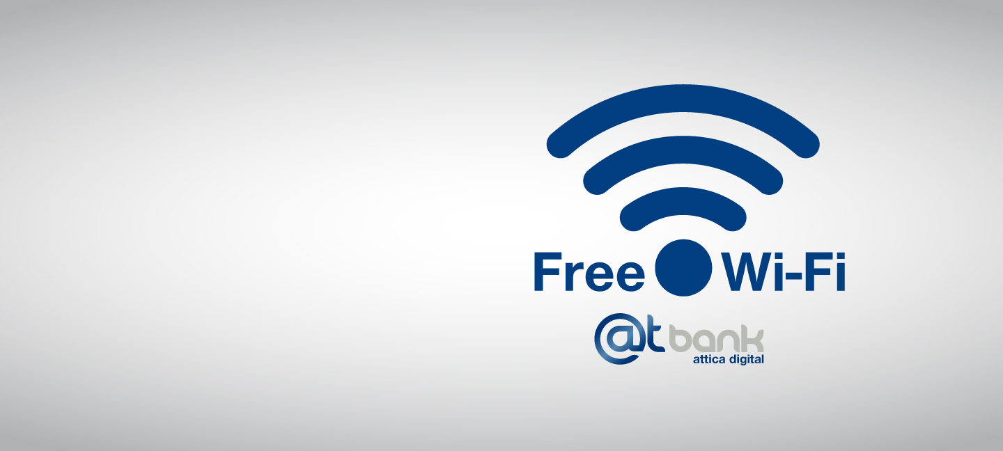 Free Wi-Fi services in all Attica Bank branches